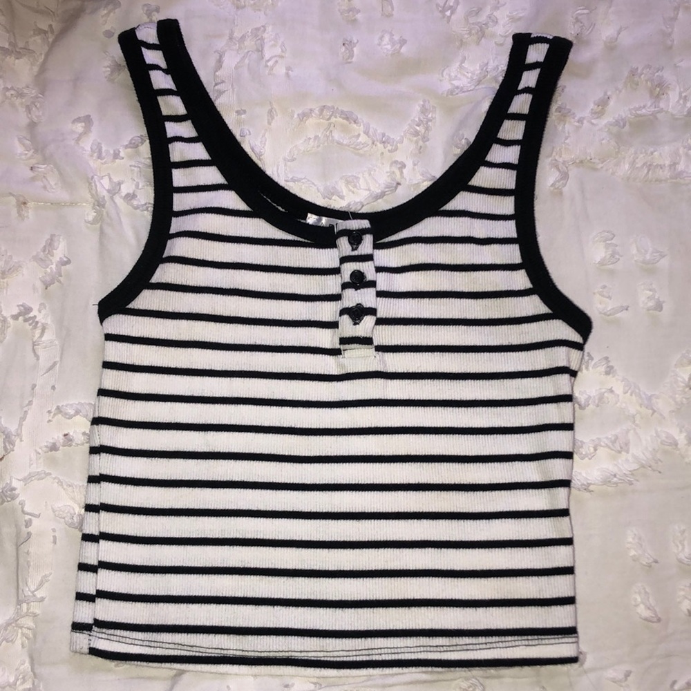 black and white tank top from t.j.maxx